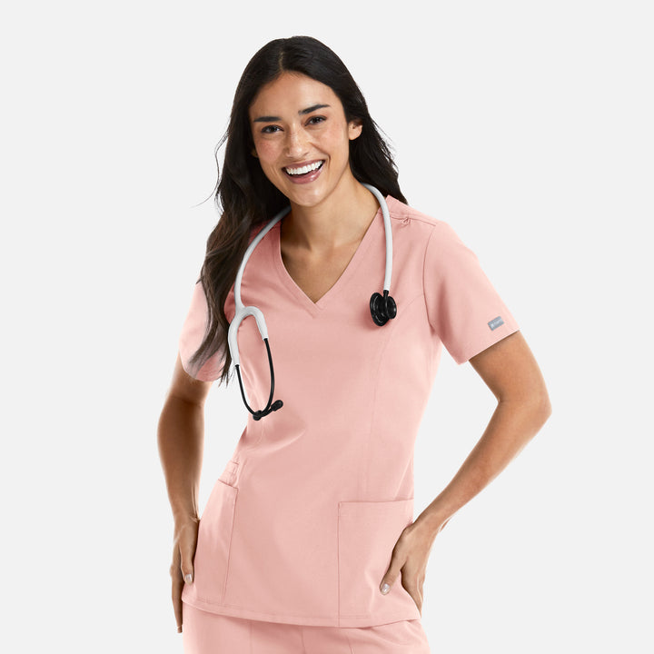 Haut avec poches en bas, femme - MOMENTUM - 5001