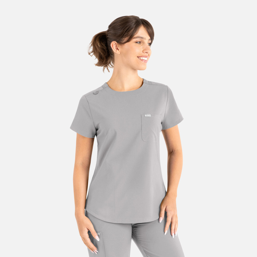 Haut à col rond, femme - MOMENTUM - 5005