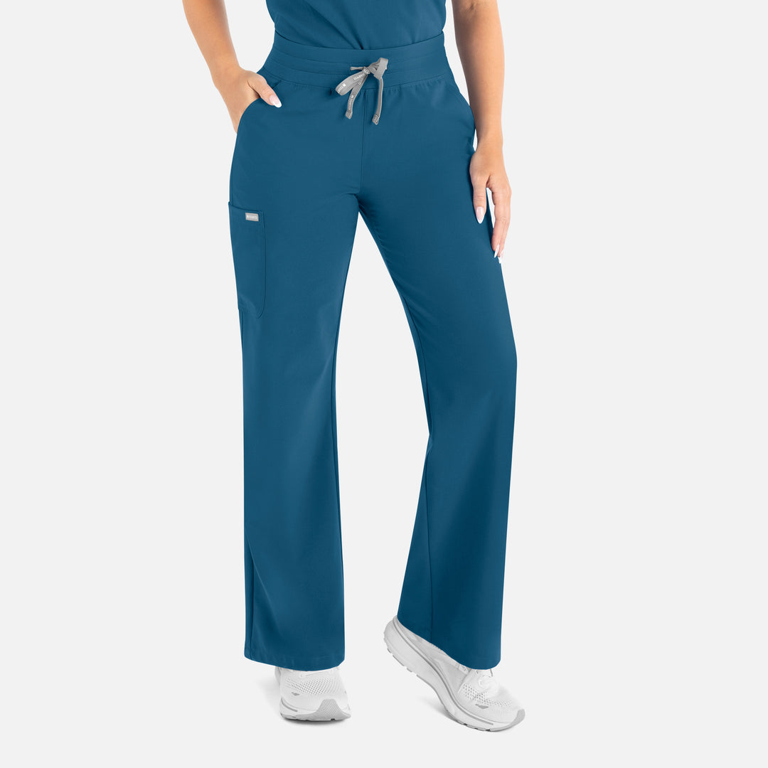 Pantalon droit jambe large, femme - MOMENTUM - 5094