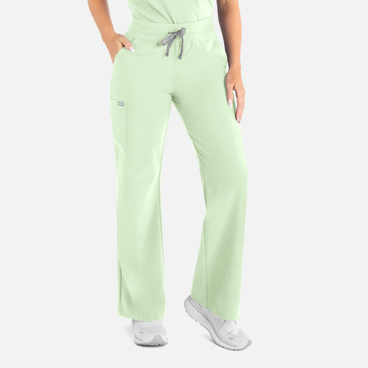 Pantalon droit jambe large, femme - MOMENTUM - 5094