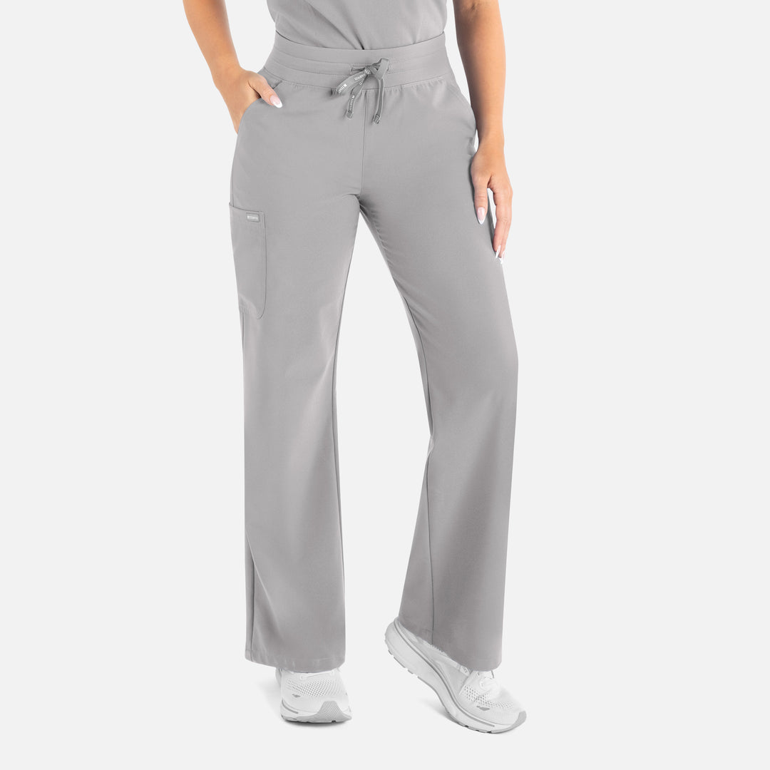 Pantalon droit jambe large, femme - MOMENTUM - 5094