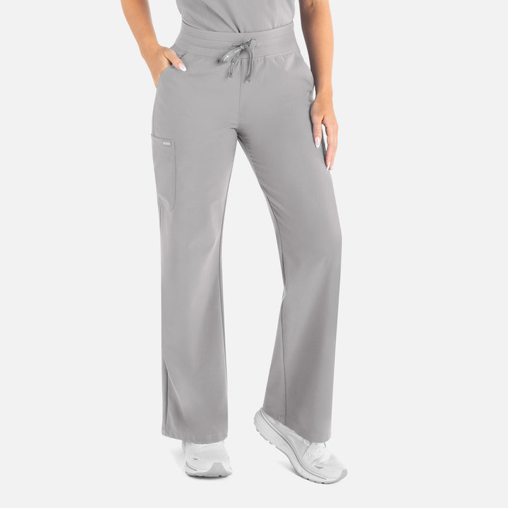 Pantalon droit jambe large, femme - MOMENTUM - 5094