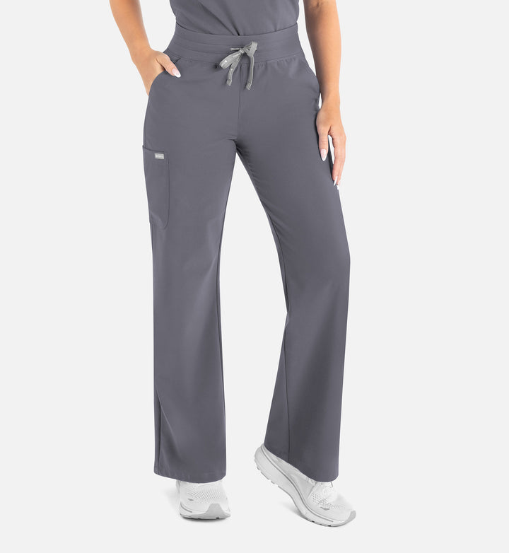Pantalon droit jambe large, femme - MOMENTUM - 5094