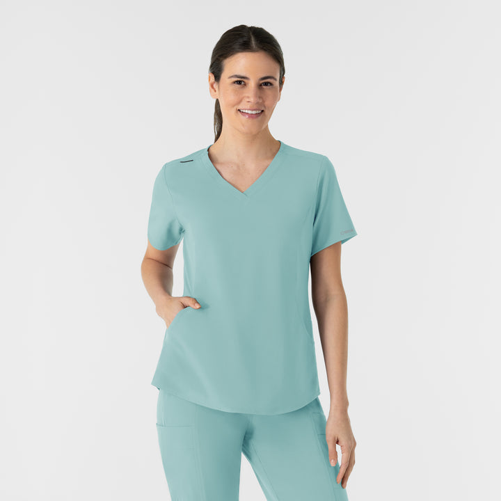 Haut avec poches latérales en bas, femme - RENEW - 6254