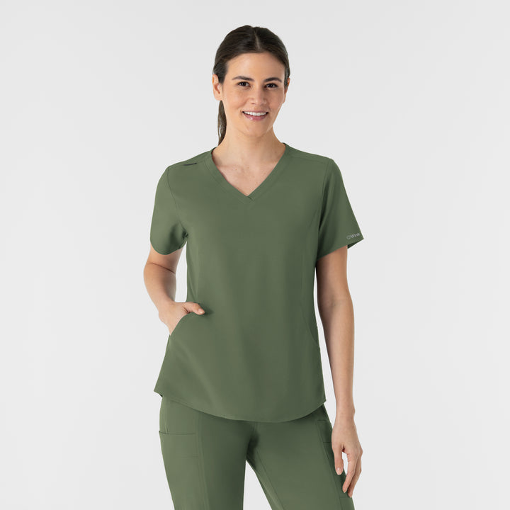 Haut avec poches latérales en bas, femme - RENEW - 6254