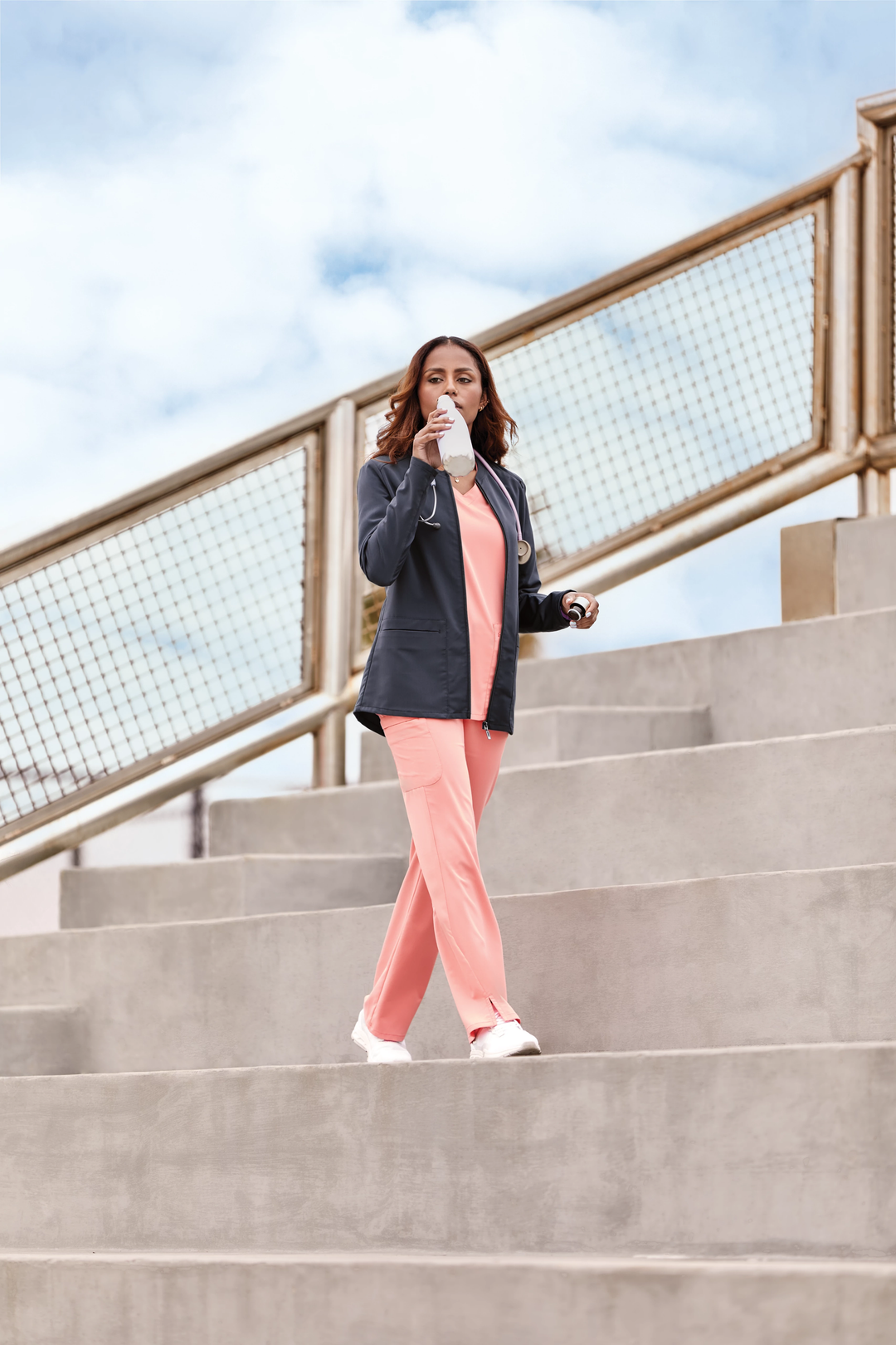 Sarrau court / Veste avec fermeture éclair, femme - CHEROKEE ATMOS - 356