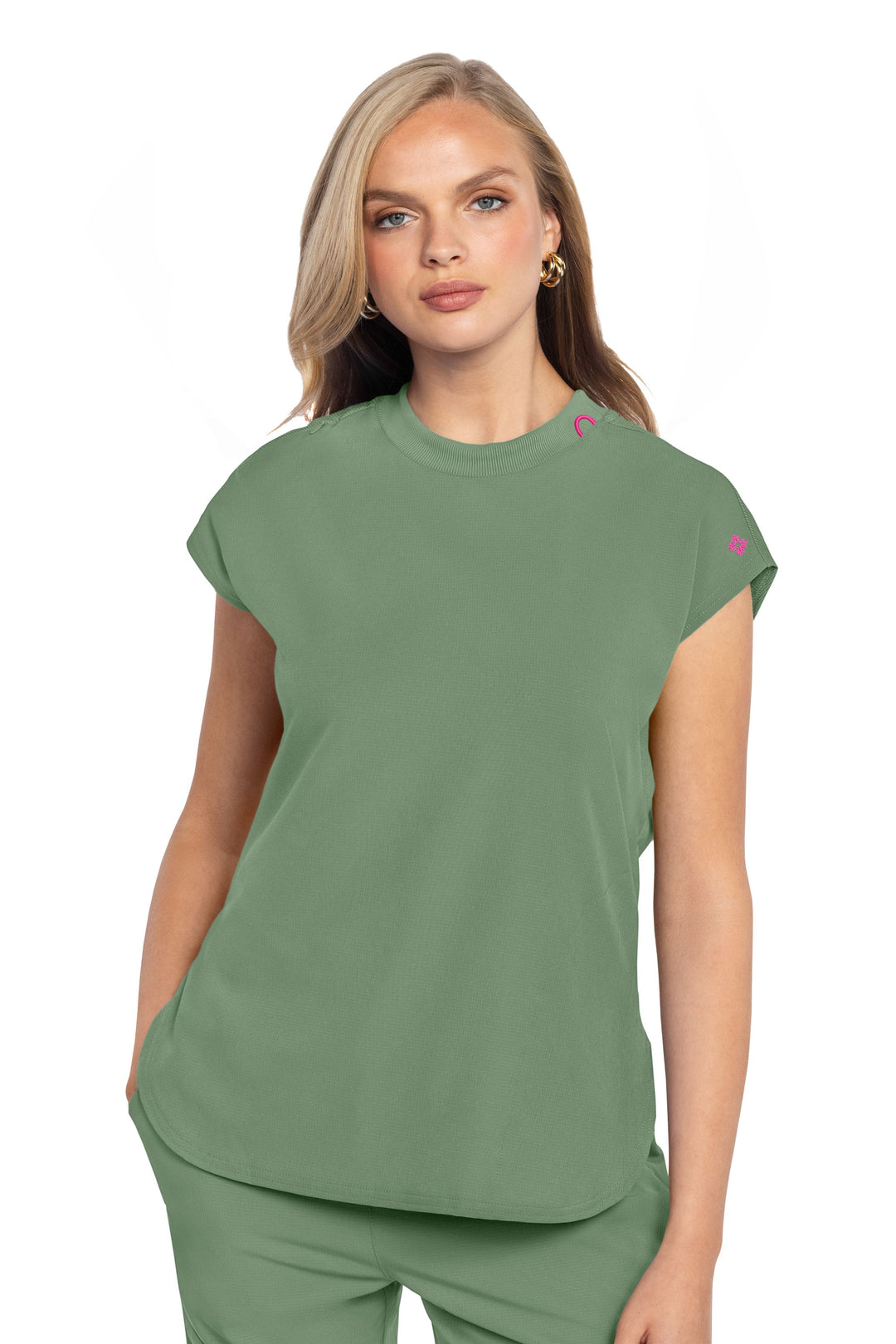 Haut à col rond, femme - MEDCOUTURE - 703