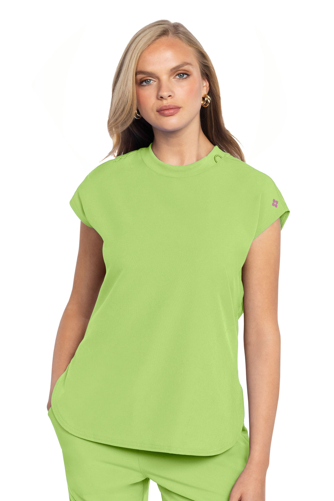 Haut à col rond, femme - MEDCOUTURE - 703