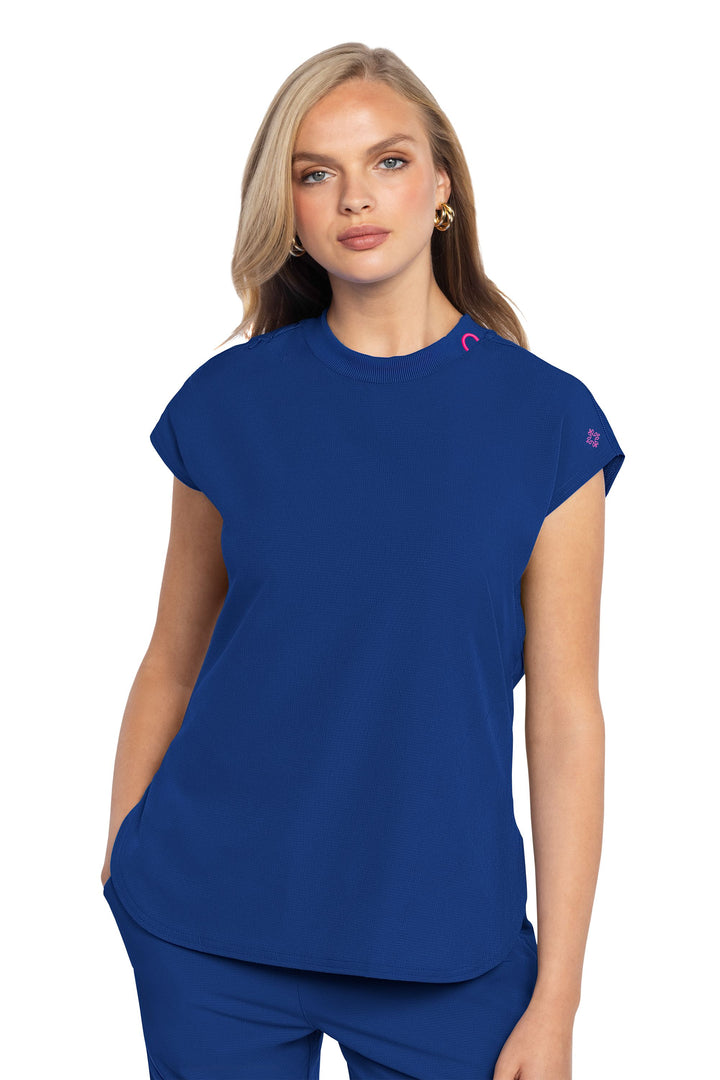 Haut à col rond, femme - MEDCOUTURE - 703